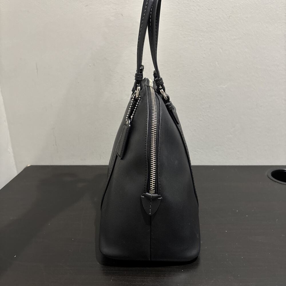 Vintage Coach Peyton Cora Domed Satchel Black F25671 **NO STRAP - Picture 2 of 13